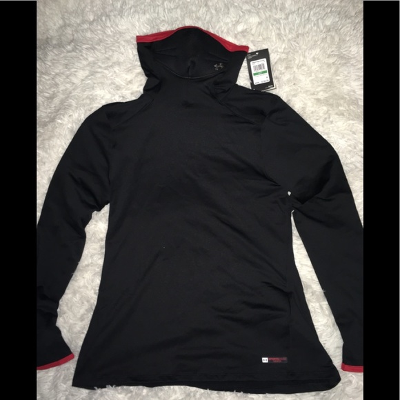 Under Armour Women’s  Black Onyx w/ Built in Face Mask sz Large - Picture 9 of 10